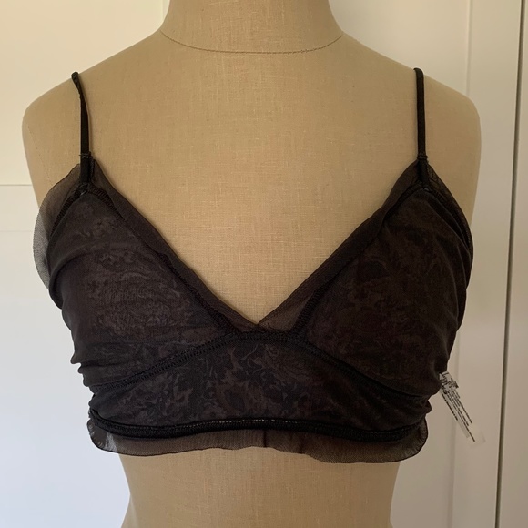 FREE PEOPLE INTIMATELY ON THE EDGE PRINT BRALETTE - Picture 9 of 14